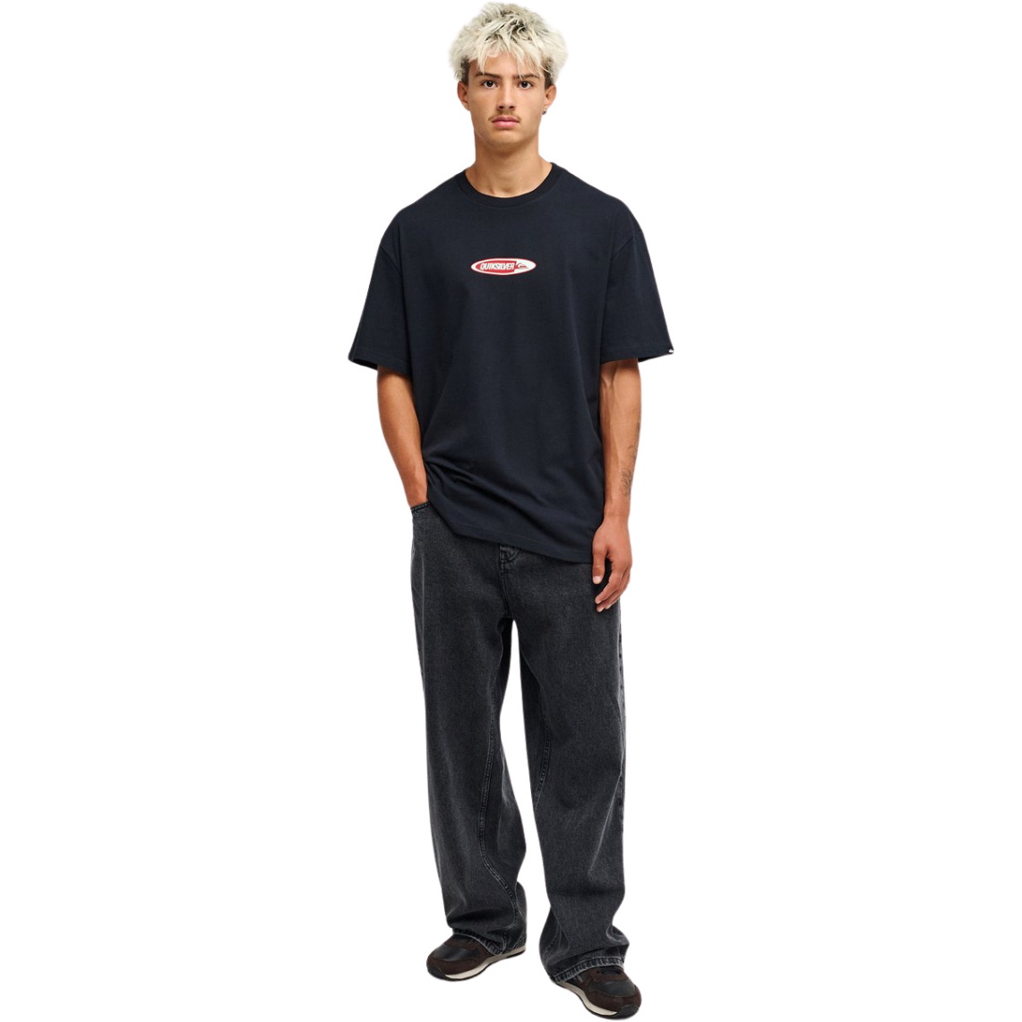 2026 Quiksilver Mens Disk Short Sleeve T-Shirt EQYZT08463 - Black